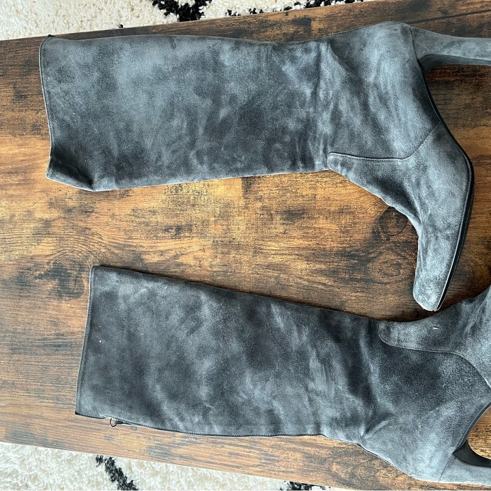 Stuart Weitzman Black Suede Boots